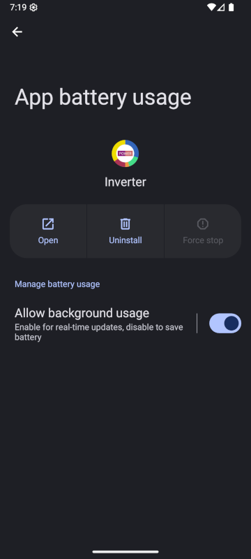 Background setting